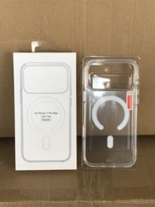 Nuevos accesorios para teléfonos móviles funda transparente Tpu acrílico a prueba de golpes funda magnética para teléfono para <span class=keywords><strong>Iphone</strong></span> 17/17 Pro/17 Air/17 Pro Max - Product Image 2