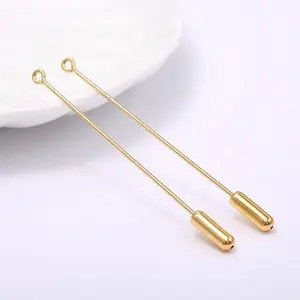 New Simple Design 14k Gold Plated Jewelry Accessories Pins