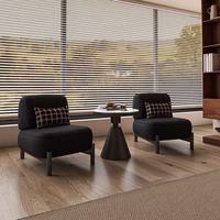 Moderner Hochwertiger Samt-Sessel im Minimalistischen Stil für Schlafzimmer, Sofa-Sessel, Wohnzimmer-Lounge-Sessel, Wohnmöbel