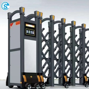 Cancello Scorrevole Elettrico Retrattile in Acciaio Inossidabile Antiruggine per Scuole, Parco Industriale, Ingresso Esterno - Product Image 3