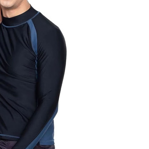 Rashguard pour homme à manches longues, différentes couleurs, anti-UV, Spandex/Polyester, léger, séchage rapide, logo personnalisé, vente en gros - Product Image 5