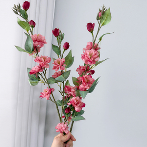 Fleur artificielle de camélia sauvage pour la décoration de salon, de table à manger, bouquet de <span class=keywords><strong>fleurs</strong></span>, fleur ornementale pour magasin de vêtements - Product Image 4