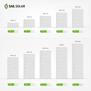 Growatt Ark 2.5H-A1ระบบแบตเตอรี่ Growatt Ark LV 2.56kwh HV LV 5KW 8KW 10KW หีบแบตเตอรี่ลิเธียม Growatt