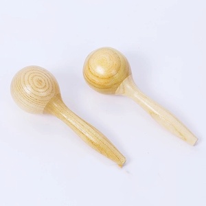 Maracas de Madera para Niños al por Mayor, Sonajero de Mano, Instrumento Musical de Percusión, Juguete Educativo para el Desarrollo de la Agarre, la Visión y el Oído - Product Image 1