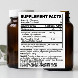 Suplemento de Salud Orgánico Puro de Marca Privada OEM, Extracto <span class=keywords><strong>Natural</strong></span> de Raíz de Ashwagandha, Cápsulas de Ashwagandha - Product Image 5