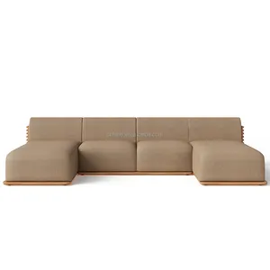 2023 nuovo arrivo mobili da esterno divano mobili in Teak divano Premium Teak Set di divani da giardino