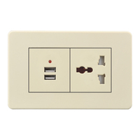 Interrupteur d'éclairage électrique standard américain 20A Double Usb 110-240V interrupteur de prise murale et prise