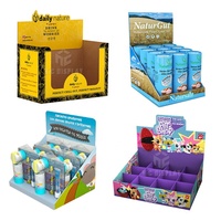 Présentoirs de Comptoir en Carton avec Crochets, Boîtes de Présentation de Bureau, Supports de Présentation sur Table