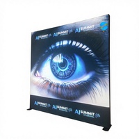 Boîte à lumière LED portable en aluminium à cadre en tissu tendu, sur pied, rectangulaire, facile à installer, pour publicité et photographie intérieure