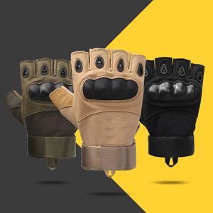 Gants de sport unisexes antidérapants personnalisés avec logo, sans doigts, tactiques, pour moto, cyclisme, randonnée, travaux en extérieur - Product Image 5