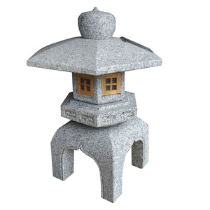 Décoratif de Jardin Japonais en Pierre de Granit Naturel Sculpté Grandes Pagodes Lanterne Ornements KODAI <span class=keywords><strong>YUKIMI</strong></span> - Product Image 1
