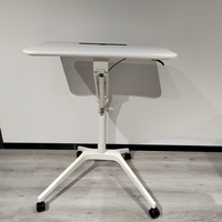Table d'écriture à pied réglable en hauteur, bureau d'ordinateur intelligent et Portable avec roues, frein mobile et silencieux, vente en gros, nouveaux produits