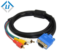Convertidor VGA a 3RCA, cable vga a av de alta calidad, 1080p