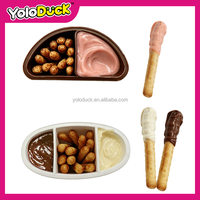 Yoloduck Biscuits en bâtonnets décontractés très demandés, avec sauce chocolatée crémeuse à tremper, type chocolat sucré