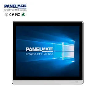 IP65 Fanless Industrial Computer PC Ethercat CNC 17 Inch Capacitive Touch Screen Industrial LCD Display High Brightness Monitor