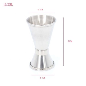 Eco-Friendly Double-Sided Stainless Steel Jigger Modern Design <strong>Bar</strong> <strong>Tool</strong> for Cocktail <strong>Bars</strong> Clubs - Product Image 4