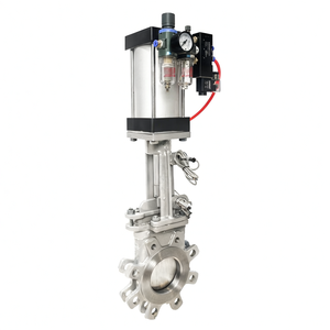 Válvula de Cuchilla Neumática de Acero Inoxidable 304, DN50, AC220V, ANSI, para Lodos - Product Image 2