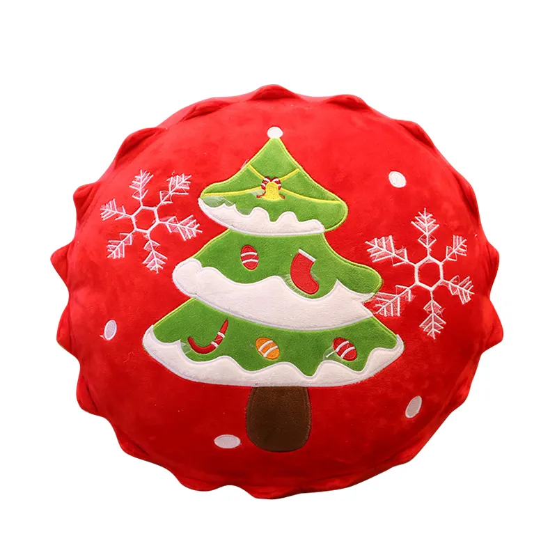 Creativo lindo alce árbol de Navidad Santa Claus juguete de peluche niños almohada de venta directa de fábrica