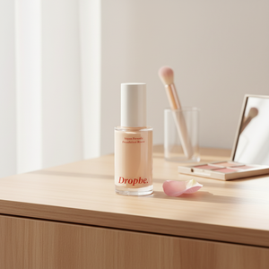 Dropby 01 Light Beige 35g Foundation <b>Makeup</b> <b>Base</b> Cover with Renew Options - Product Image 3