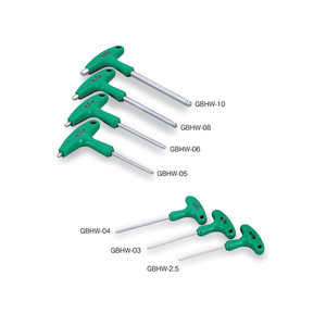 Llave hexagonal inalámbrica japonesa TONE Grip Ball Point, verde, 2.5 mm de diámetro, plana, GBHW-2.5, herramienta manual - Product Image 1