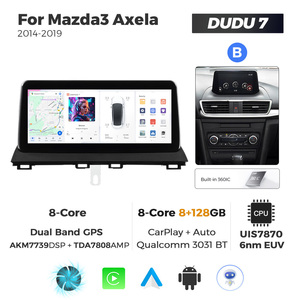 Mekede DUDU Modelo Especial, Reproductor Multimedia para Auto con Wifi 4G, GPS, Compatible con Dudu7, ADAS, DVR 2K, Cámara Trasera para <span class=keywords><strong>Mazda</strong></span> <span class=keywords><strong>3</strong></span> Axela 2014-2019 - Product Image 2