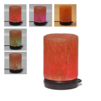Lampe de sel de l'Himalaya alimentée par USB, veilleuse en cristal de sel rose naturel, lampe de chevet à lumière chaude, décoration d'intérieur, cadeau