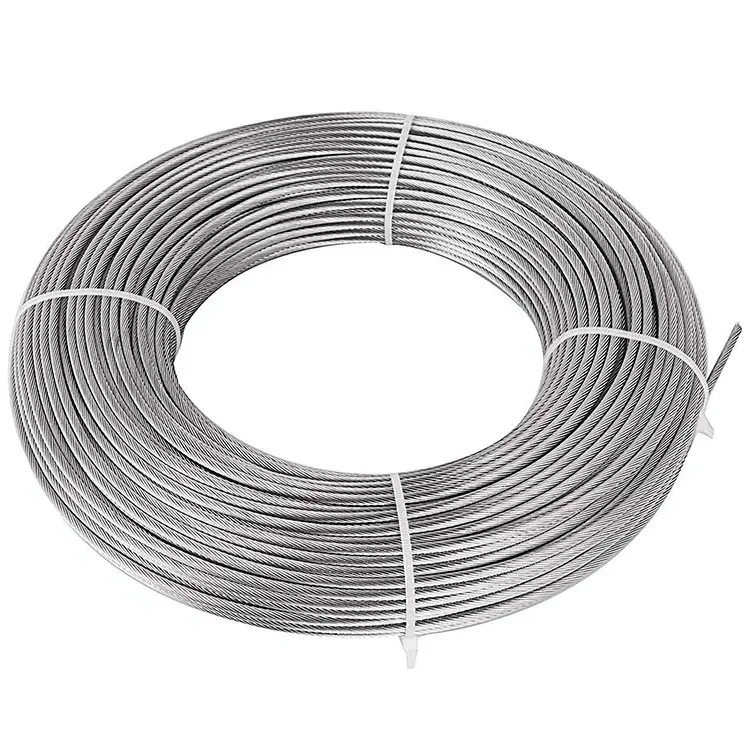 SS 201 202 304 316 304L 316L 310 310S stainless steel wire rope 1mm Ultra Thin Metal Wire