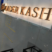 Letras de Letrero 3D con Diseño Nuevo, Letras con Luz Frontal Dorada, Logotipo 3D LED, Letras de Canal LED, Letrero Comercial LED Personalizado