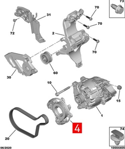 Para <span class=keywords><strong>Citroen</strong></span> Mini Peugeot DS OPEL VAUXHALL Tensor de correa acanalado en V polea tensora dinámica OE 9818259480 - Product Image 6