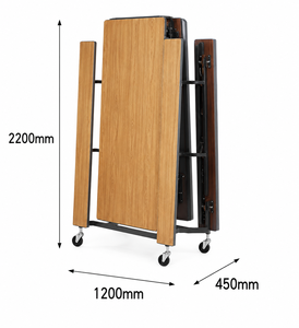 Mesa de Comedor Plegable Contemporánea con Bancos, Ecológica y Resistente, para 8 Personas, Ideal para Cantinas Escolares y Restaurantes - Product Image 3