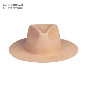 HUAYI şapkalar zarif yüksek kaliteli deve yün rahat iş balıkçılık için fötr şapka klasik sert sertlik düz açık parti - Product Image 1