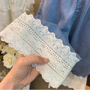 Tongxingyuan Girls Denim <b>Jeans</b> Blue Wide Leg Summer Style <b>Soft</b> Cotton Pants - Product Image 4