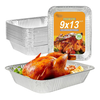 Barquette rectangulaire jetable en aluminium de qualité alimentaire pour traiteur, idéale pour les tables vapeur professionnelles des hôtels et buffets