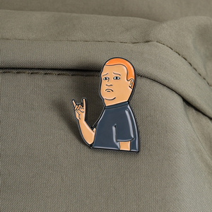 Cartoon Comedy TV Show Boy Emaille Pins Grappig Citaat Love You Gesture Reversspeld Groothandel - Product Image 3