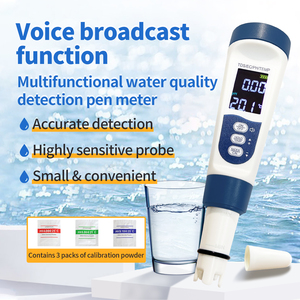 Meistverkaufter 2025 4-in-1 Intelligenter Sprachgesteuerter Wasserqualitätstester für Hydroponik und Aquakultur PH TDS EC Temp Hohe Genauigkeit mit Hintergrundbeleuchtung - Product Image 2