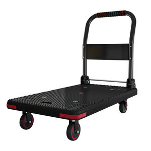 Troli Lipat Portabel untuk Barang, Gerobak Platform untuk Gudang, Supermarket, Rumah Tangga, <span class=keywords><strong>4</strong></span> Roda, Troli Tugas Berat - Product Image 2