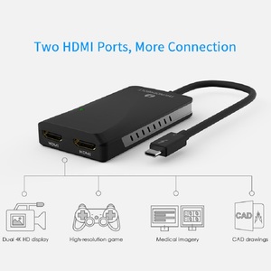 <span class=keywords><strong>Adaptateur</strong></span> double <span class=keywords><strong>HDMI</strong></span> Hotsale Thunderbolt3 certifié Intel <span class=keywords><strong>Adaptateur</strong></span> d'affichage 4K pour deux moniteurs - Product Image 4