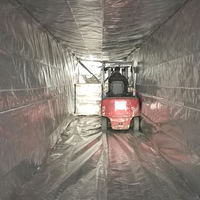Sac de doublure isolante thermique tissé en feuille pour conteneurs maritimes 20ft 40ft 40HQ