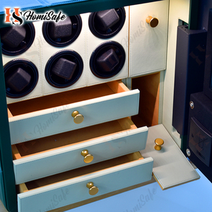 Bán buôn thép vân tay khóa thông minh S an toàn hộp với xách tay mini kỹ thuật số khóa đồng hồ Winder an toàn hộp - Product Image 1