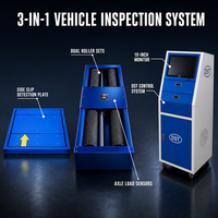 Alat Uji Selip Samping Rem Mobil DST 3-in-1, Peralatan Pengujian Otomatis 3T untuk Stasiun Inspeksi Kendaraan