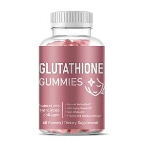 Huid Whitening Rimpel Verwijderen En Hydraterende L-Glutathion Collageen Proteïne Supplement Glutathion Gummies