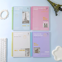 Découvrez avec Depai's B5 Colorful Double Coil Notebook 80 feuilles Lignes horizontales Carton blanc Adapté aux besoins de documentation