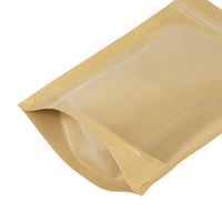 Sachet d'emballage alimentaire personnalisé en papier kraft imprimé, résistant à l'humidité, réutilisable, avec fermeture éclair, fenêtre transparente, étanche, pour sucettes, en PE
