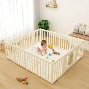 Çocuklar için cribs bebek oyun parkı çocuk bebek oyun parkı mat büyük bebek oyun parkı ile yürümeye başlayan çocuk oyun parkı için üretim fabrikası