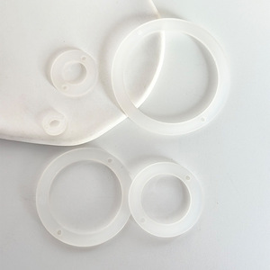 Xinbeis nuevo accesorio circular de doble orificio de ácido acético de alta calidad, sin paso Anillo blanco, horquilla artesanal Diy, Hanfu Anci - Product Image 6