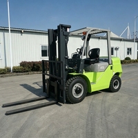 Chariot élévateur diesel à roues avant de qualité supérieure, chariot élévateur à combustion interne haute efficacité pour atelier d'usine