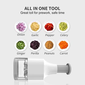 Multi-function Hand-pull Food <b>Vegetable</b> <b>Cutter</b> PP 0.8L 1.5L 2.5L Meat Grinder Portable Manual Stirrer Onion Masher Garlic - Product Image 4