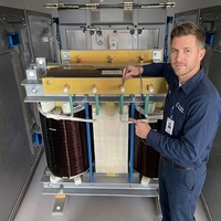 Transformateur de puissance sec triphasé CE 220V 5kVA-300kVA 60Hz avec enroulement en cuivre