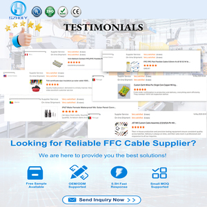 Custom Electronic 0.5 1.0 1.25mm Pitch 4p 6 10-64 Pin A/B Type FFC Flexible Flat Ribbon Cable Blue/White PET - Product Image 6