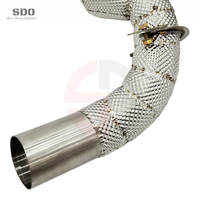 Tuyau d'échappement catalytique haute performance en acier inoxydable SDO pour Mercedes-Benz AMG GLB35 X247 2.0T 2019-2026 avec bouclier thermique